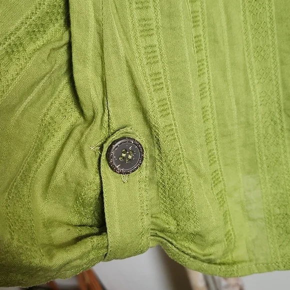 Maurices- Green V-Neck Tunic Top- Small - Picture 5 of 6